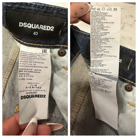 Dsquared2 Tie Detail Deana Denim Jeans- Size 40 (US 4) - Picture 10 of 15